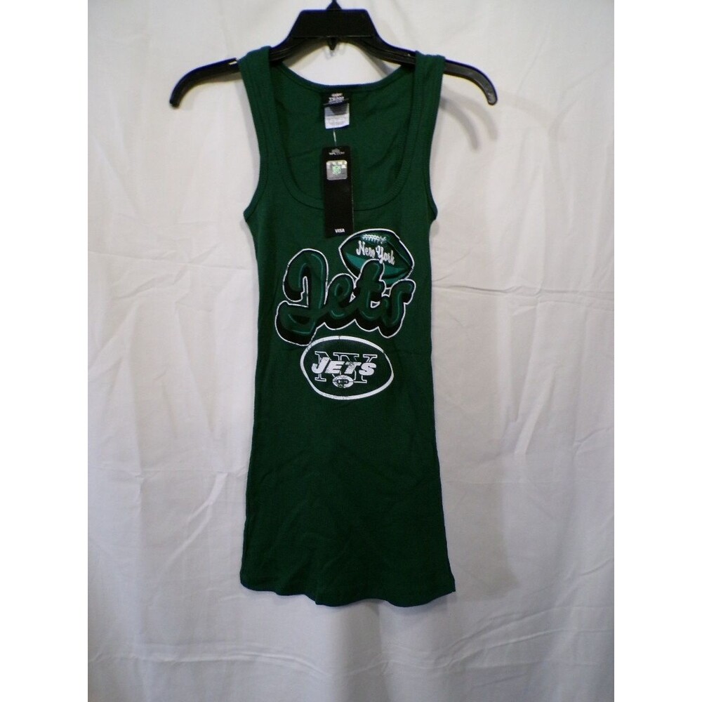 Team Apparel Women's NY Jets Green Tank Top S Racerback